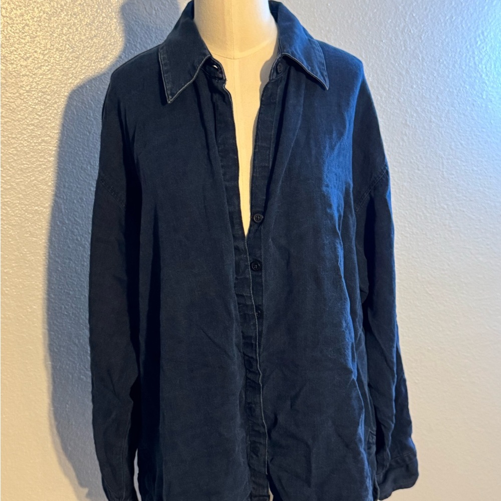 Banana Republic Dark Blue Shirt Jacket
